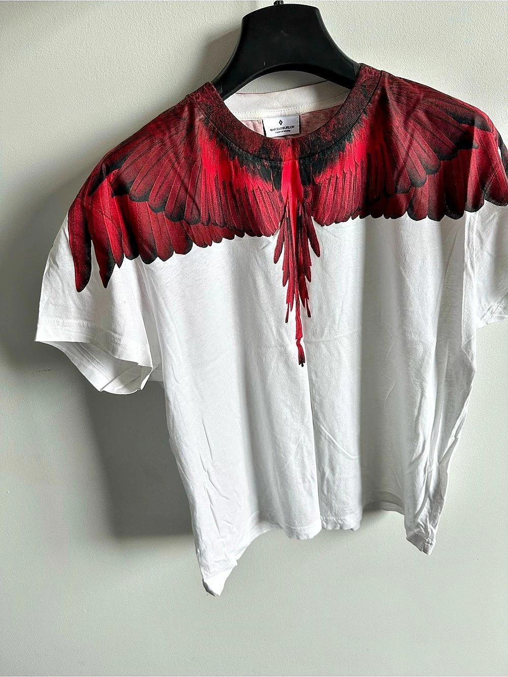 Marcelo Burlon County of Milan Icon Wings T-Shirt White & Red